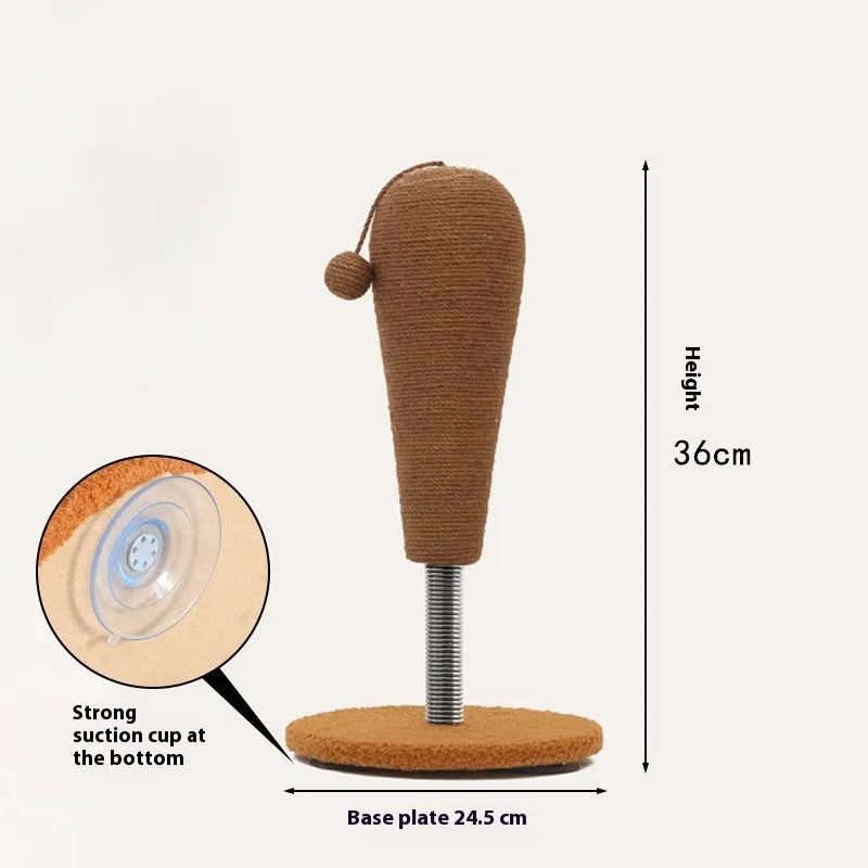 Hemp rope cat scratch board in large and small sizes with anti-scratch design