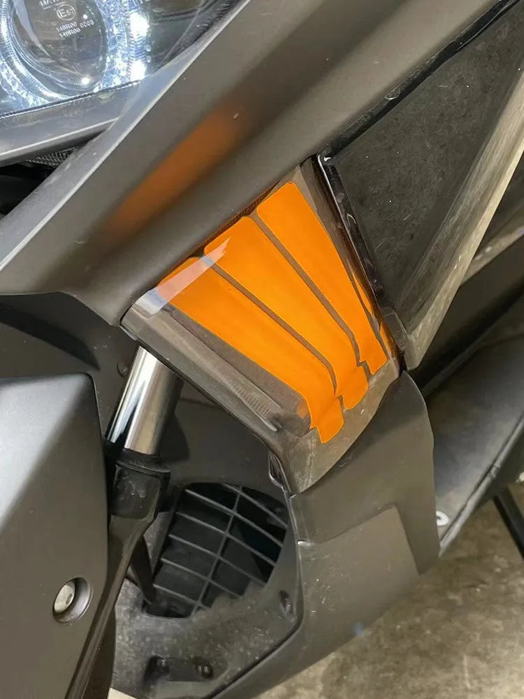 Two yellow LED cornering lamps for Tianying TS150 motorcycle steering indicator retrofitting