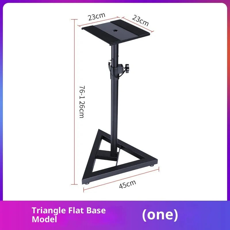 Triangular three-dimensional speaker floor stand for KTV and home listening bookshelf boxes