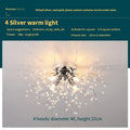 Dandelion crystal ceiling lamp chrome finish 40cm round shade wrought iron LED