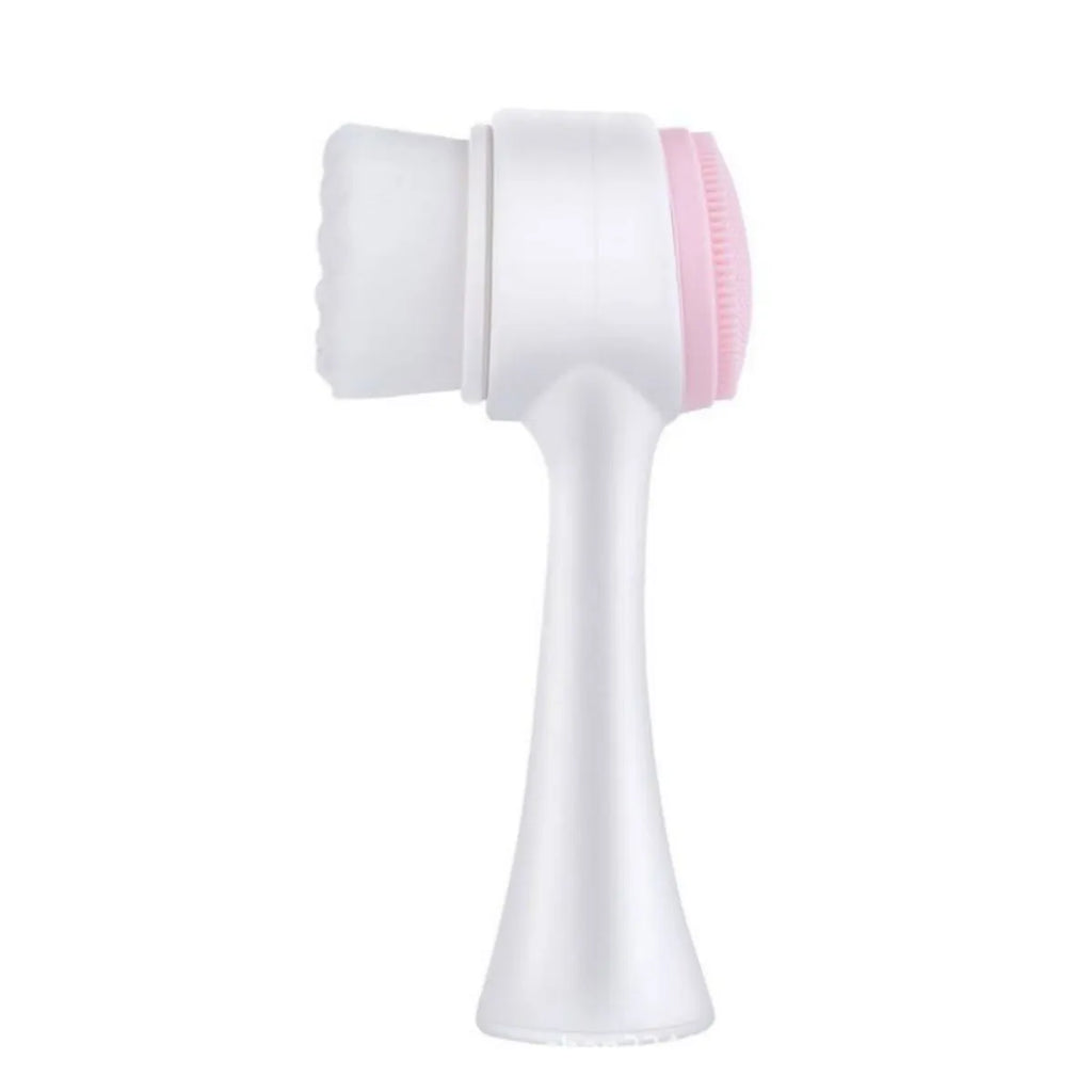 Blue pet paw brush with nylon bristles for dog and cat grooming