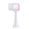 Blue pet paw brush with nylon bristles for dog and cat grooming
