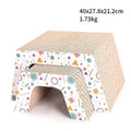 Corrugated paper cat scratcher in multiple colour options for claw grinding and rest