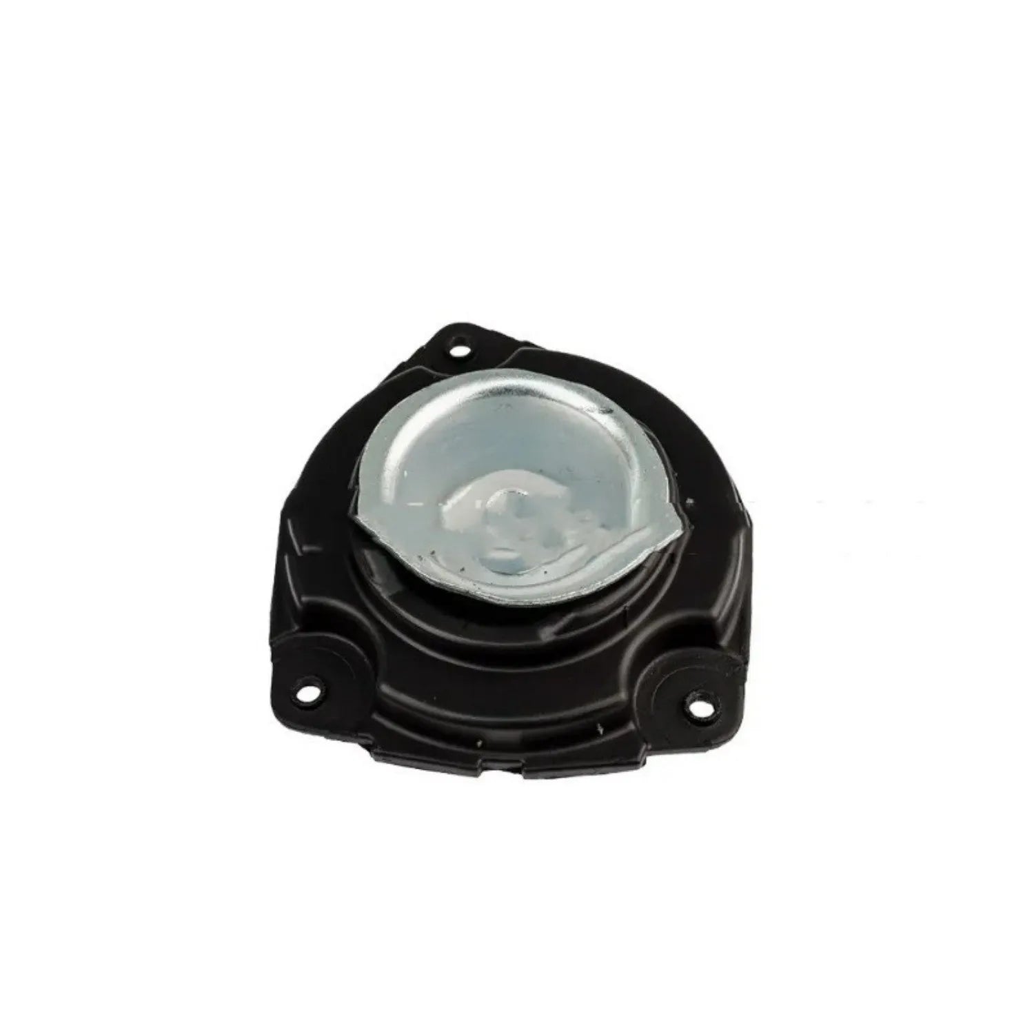 Black metal shock absorber base for vibration reduction and equipment mounting