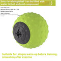 Massage ball set for cold and hot compress therapy in dual and single ball configurations
