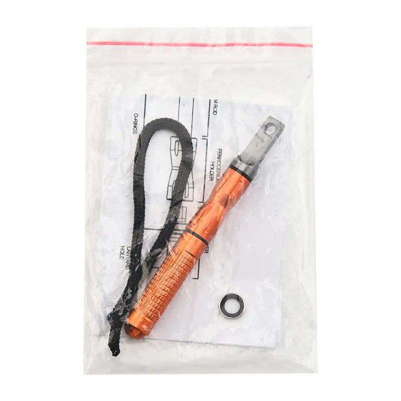 Portable mini fire starter with aluminium alloy and magnesium bar for outdoor camping and emergencies