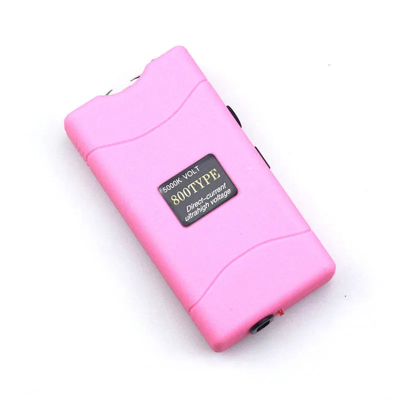 Women's multi-function self-defence torch in plastic resin construction showing colour options