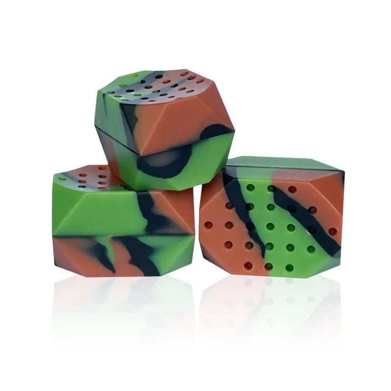 Camouflage silicone facial muscle fitness balls for jaw tightening exercise in transparent packaging