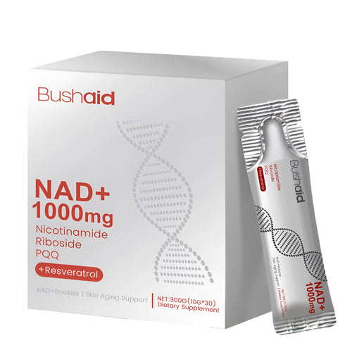 Anti aging dietary supplement drink bottle or packaging showing 300g capacity.