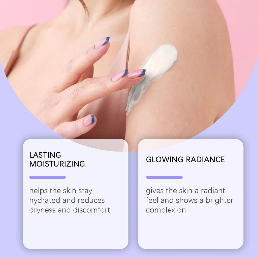 Blueberry Caramel Body Cream jar with 114g net content, a moisturiser for universal skin types.