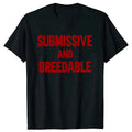 A loose fit men's cotton t-shirt with a short sleeve and a printed humour design, shown in a black colour variant.