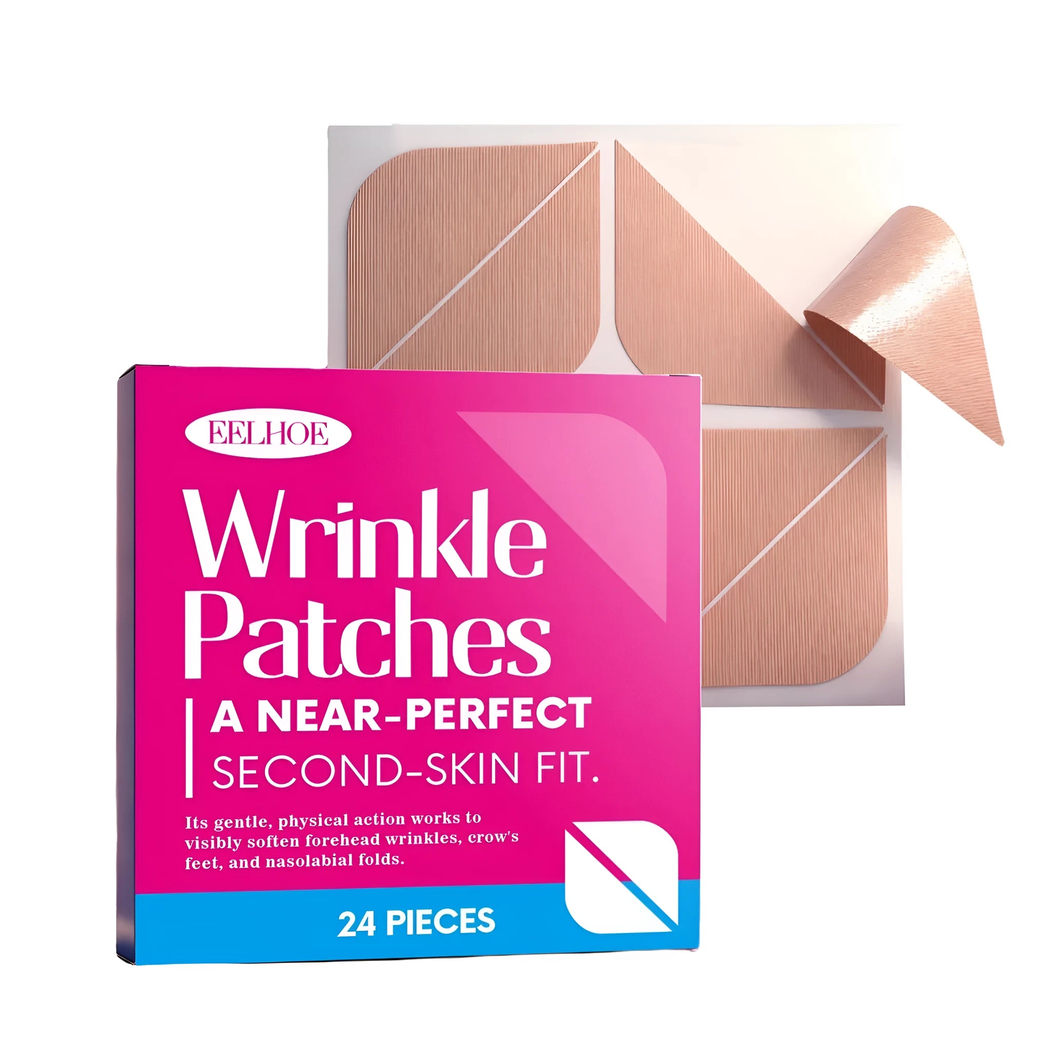 Light-textured nursing patch with hyaluronic acid and collagen in a 24-pack, cooling gel for breastfeeding comfort