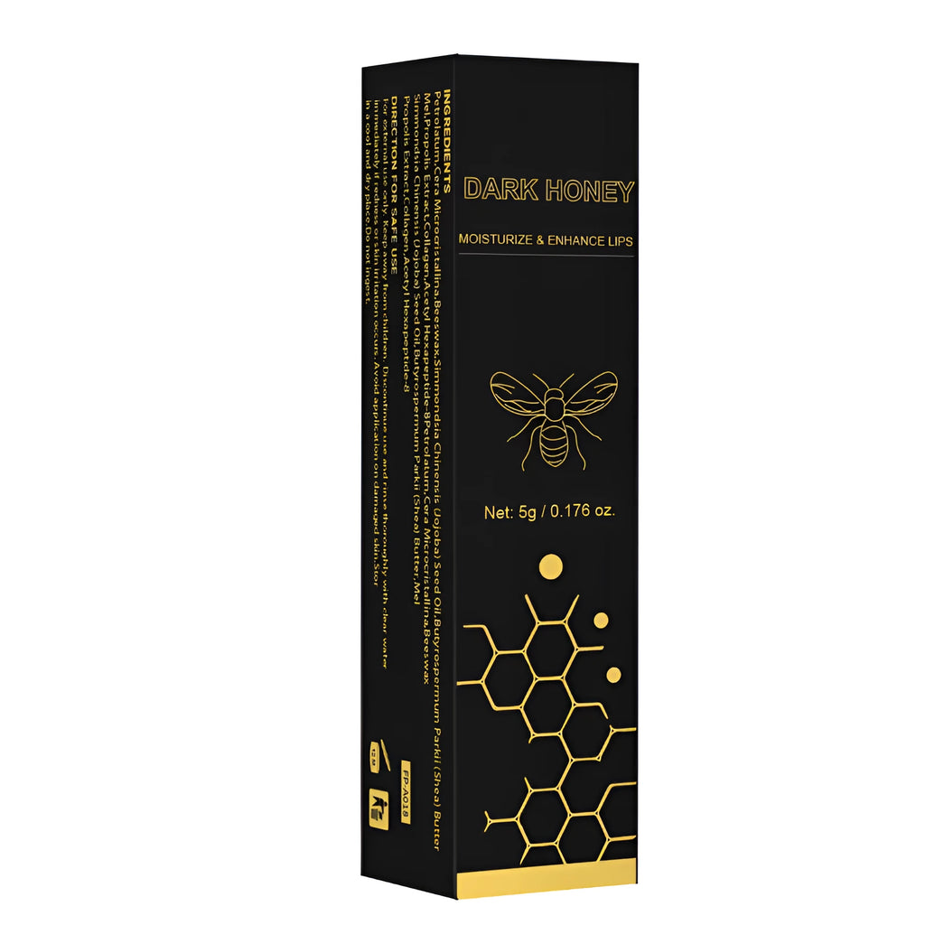 Dark honey lipstick 5g cosmetic tube universal formula for women and men