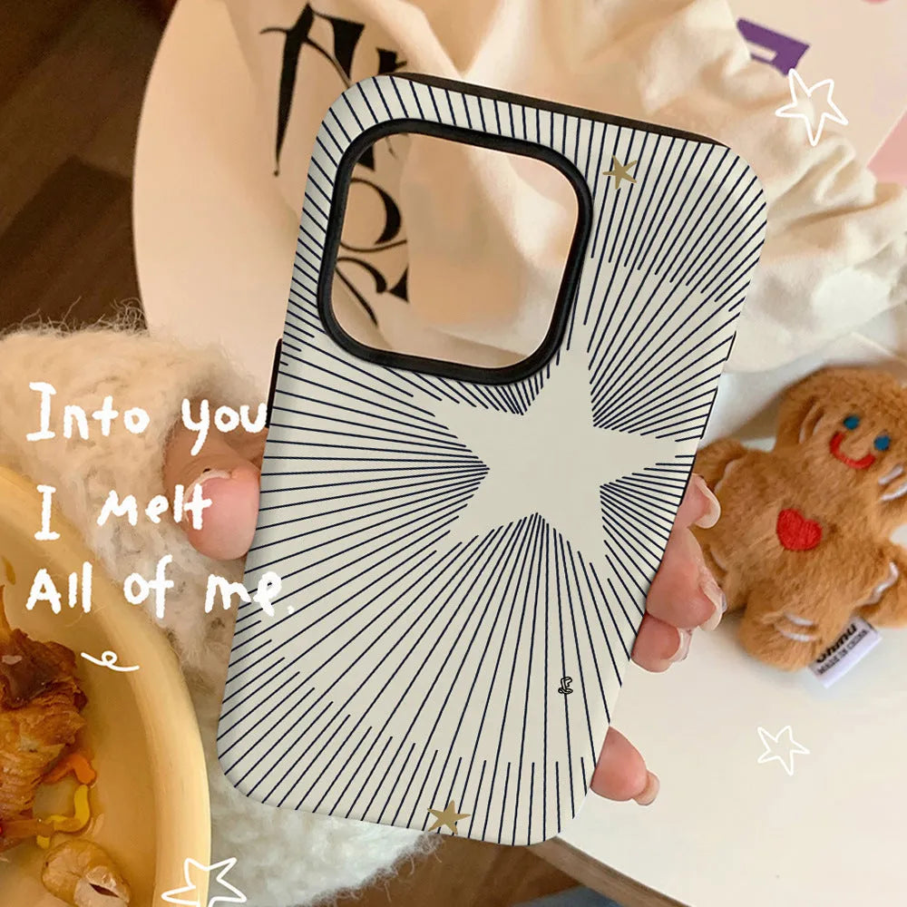 XINGX Design Film iPhone case with anti-fingerprint finish shown in matte and glossy variants.