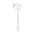 Manual electric pumping water device for beverages with PP silicone straw and blue press handle.