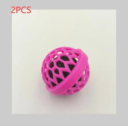 Bag cleaning ball in pink, white, and black – reusable sticky cleaner for backpack and purse debris