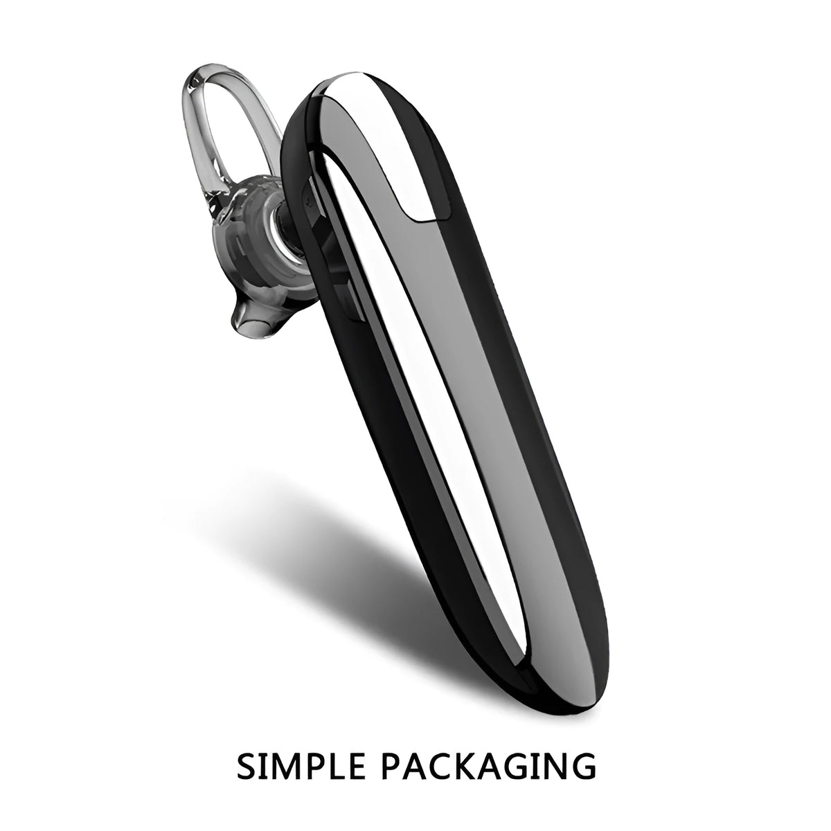 Bluetooth headset single ear wireless with voice control black and white options