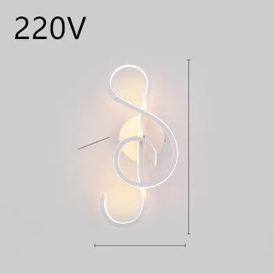 Minimalist Nordic design LED wall lamp with a silicone shade, mounted on a bedroom wall.