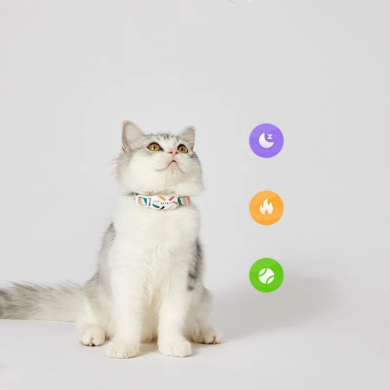 Pet smart wearable Bluetooth anti-lost device for cats and dogs, fashion simplicity style, shown in picture colour