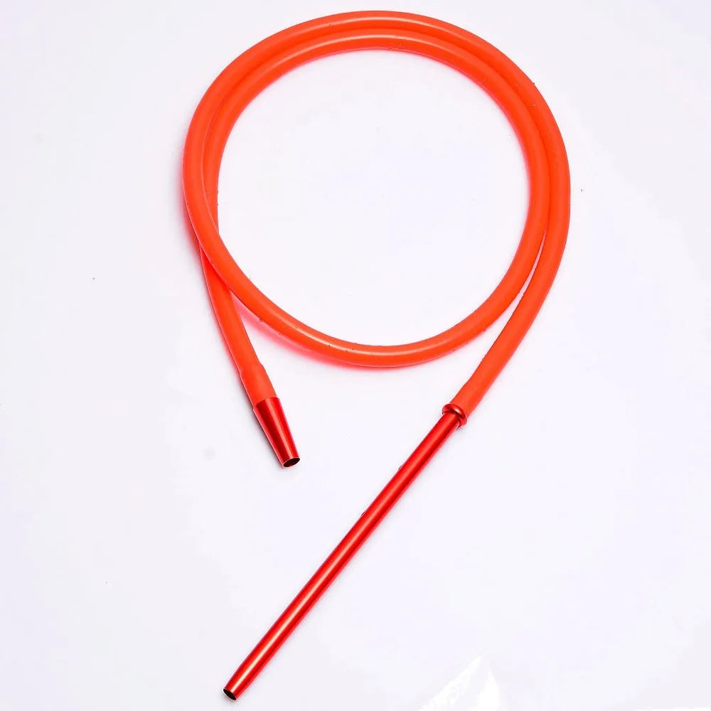 Modern aluminium hookah hose with silicone tubing in multiple colour options