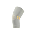 Pair of polyester fiber knee pads for sports protection available in multiple colours