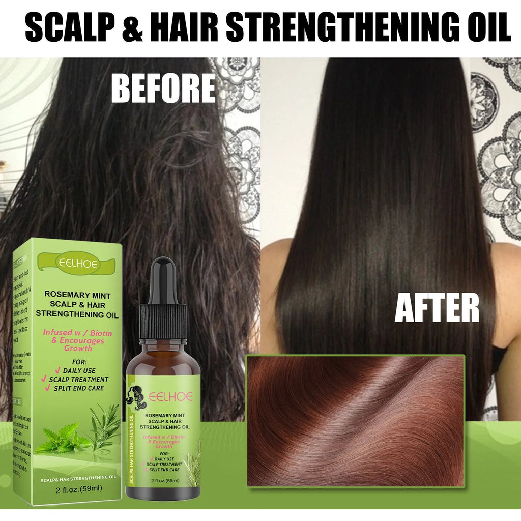 59ml Rosemary Mint Hair Growth Fluid bottle for scalp massage and hair care