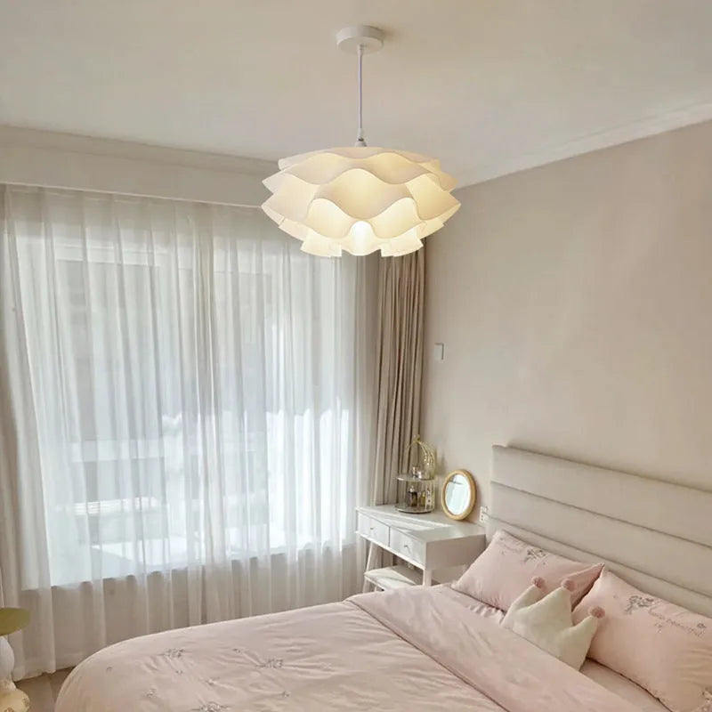 Modern minimalist creative flower bedroom chandelier with full spectrum LED light source in 40cm size