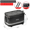 Black PU leather waterproof backseat car storage bag with 12 litre capacity