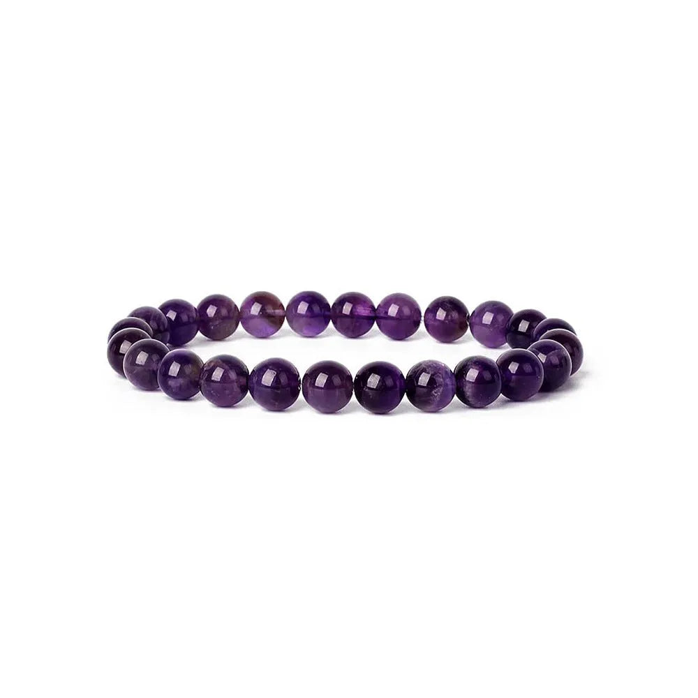 Handcrafted 8mm natural stone bead bracelet for girls with multiple agate colour beads