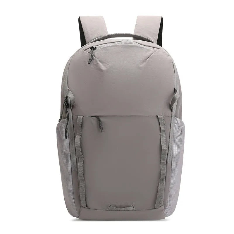 Waterproof 20L backpack in Taslan composite cloth with curved shoulder strap in beige colour