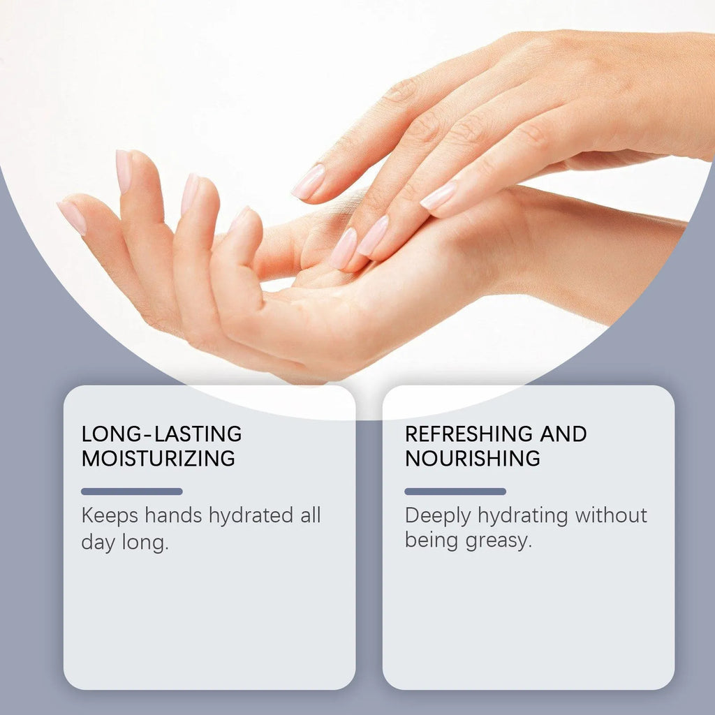 30g tube of moisturising hand cream with glycerin and hyaluronic acid