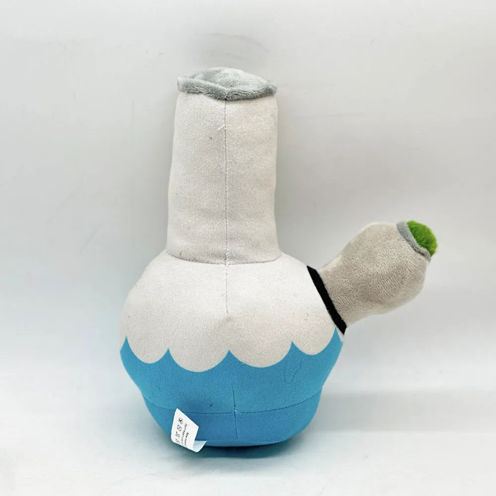 Colourful sounding kettle plush dog toy with picture-style pattern, 24 cm size