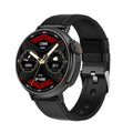 Smart watch with 1.6 inch AMOLED screen, titanium alloy case, silicone strap, round dial, Bluetooth calling