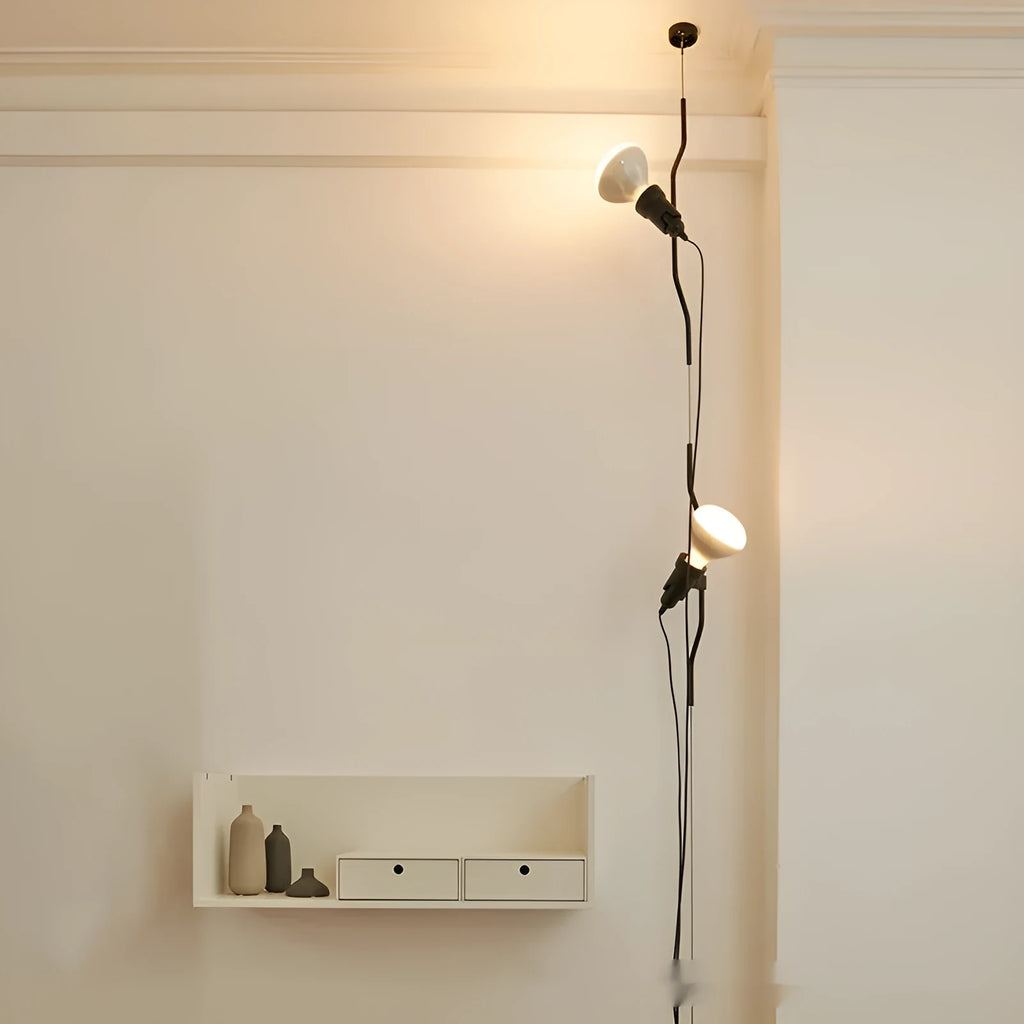 Italian small droplight with adjustable alloy build and 3.5 m wire in modern simplicity style