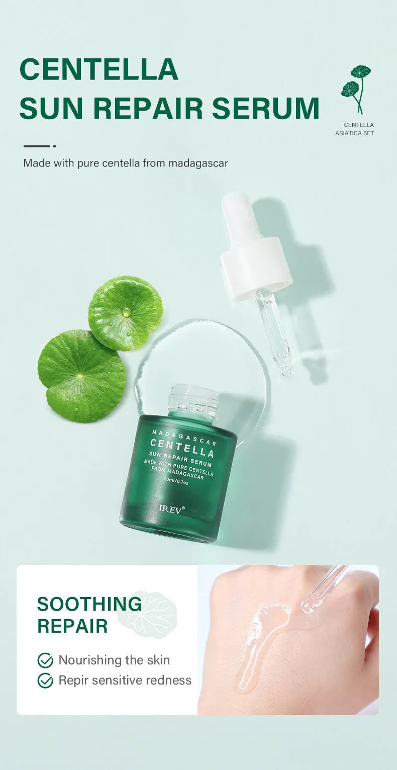 Snow Grass set combination facial skincare cosmetics with five products including Centella Asiatica for universal skin type