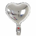 Peach heart sparkling aluminium foil balloon set with 10 inch and 5 inch balloons in mixed colours
