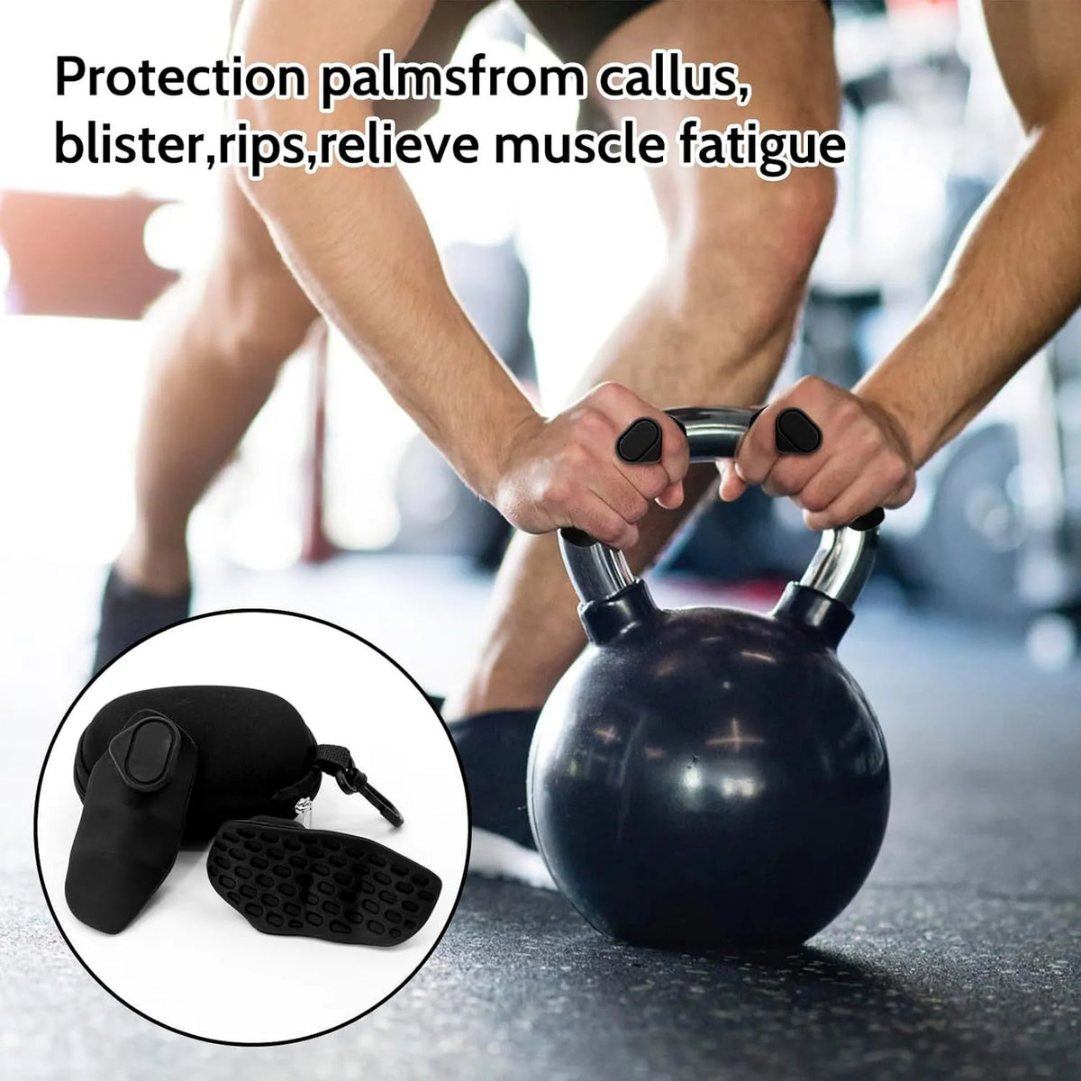 Anti-slip grip strengthener for dumbbell lifting, breathable finger trainer in gray and black