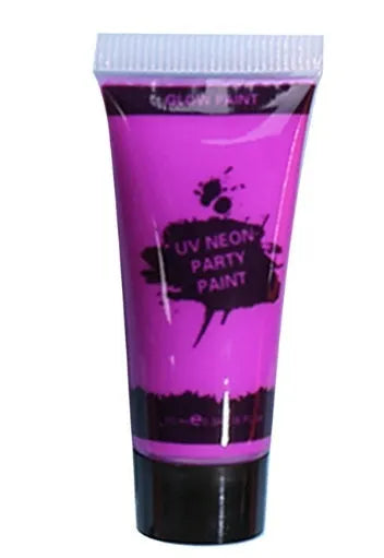 25ml squeeze bottle of neon green face and body paint gouache with safe, non-toxic label.