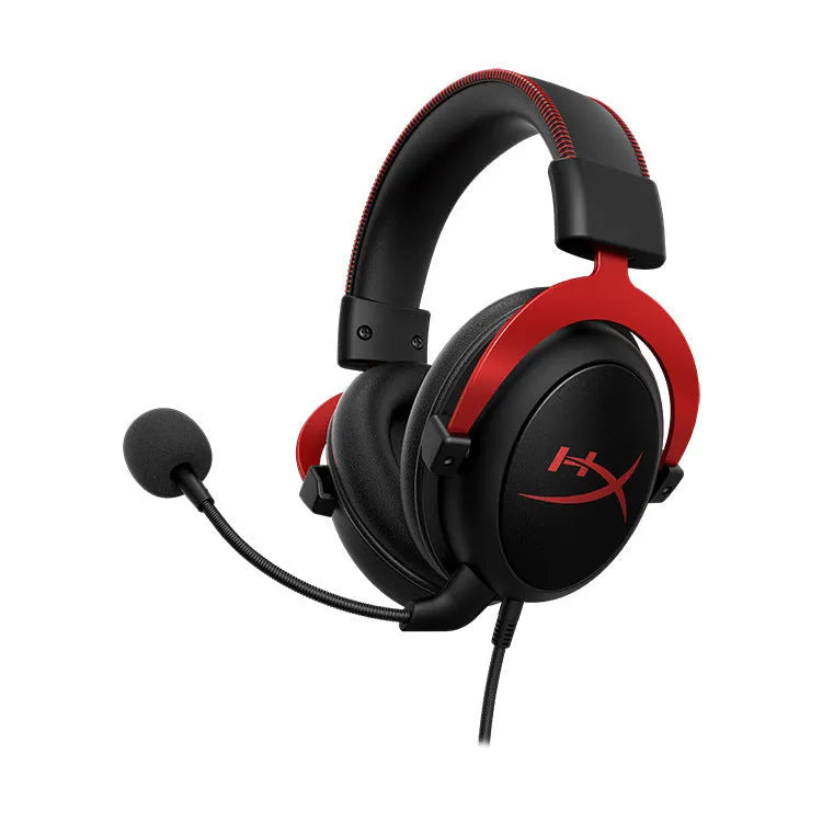 Wired gaming headset with head-mounted design in Hurricane 2 colour with detachable microphone