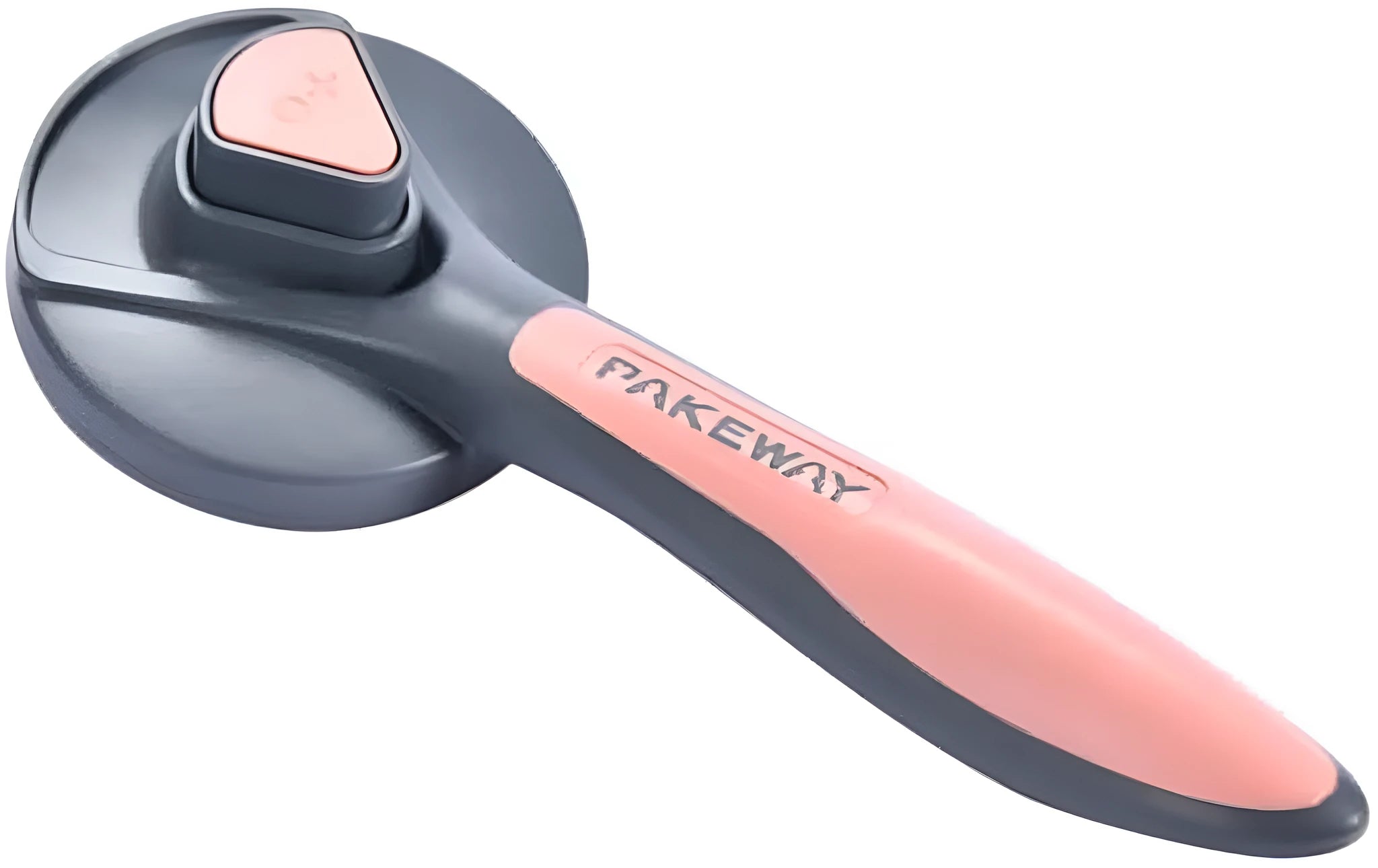 Grey, green, or pink self-cleaning slicker brush for grooming cats, dogs, and rabbits.