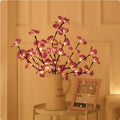 65cm long LED phalaenopsis branch decorative light with warm pink lighting and battery operation