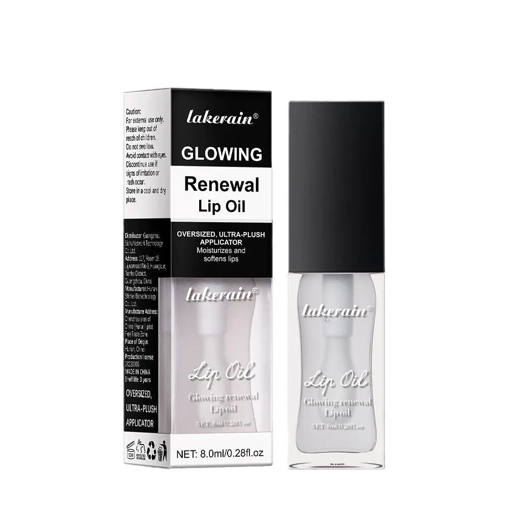 Lip gloss tube in one of seven colours: coral, clear, honey, jam, pink, red, or rose.