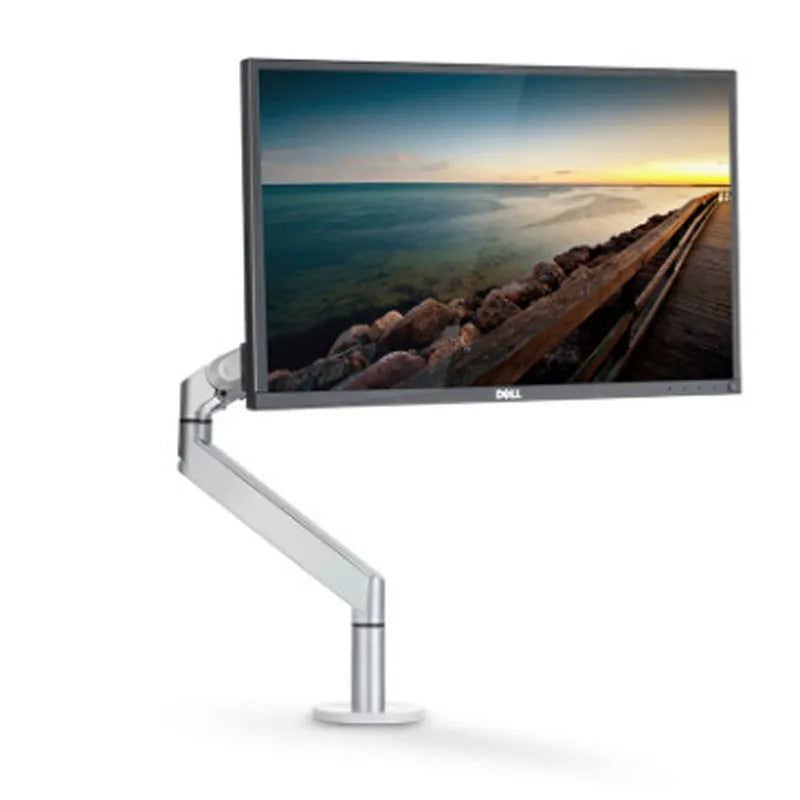 Free Hover Notebook Air Pressure Arm Bracket aluminium alloy adjustable stand in silver on desk