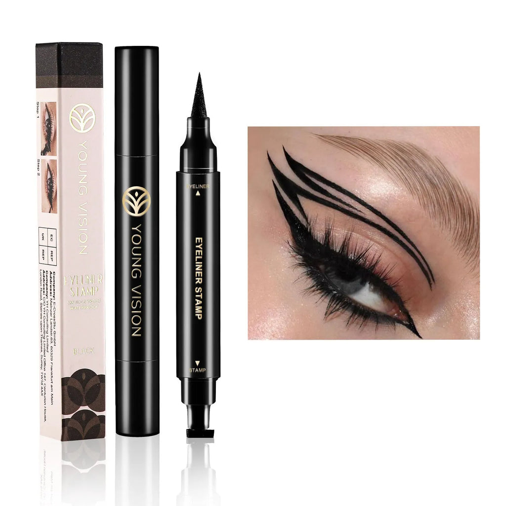 Black and white seal eyeliner 4ml smudge-proof liquid eyeliner with precision tip