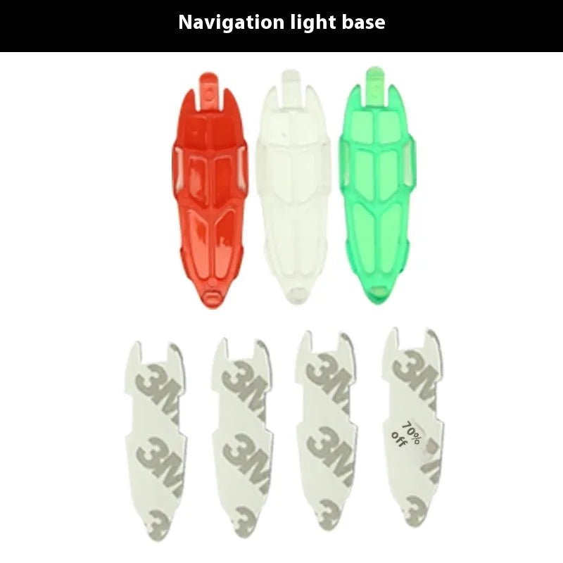 V3 wireless charging waterproof navigation light for model cars and ships with red and green LEDs.