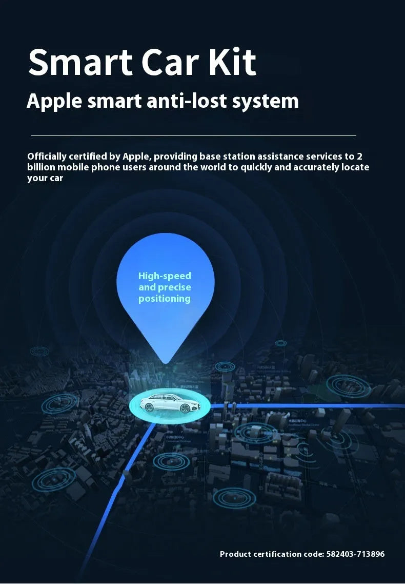 Black GPS car locator tracker device for vehicle security with charging port connection