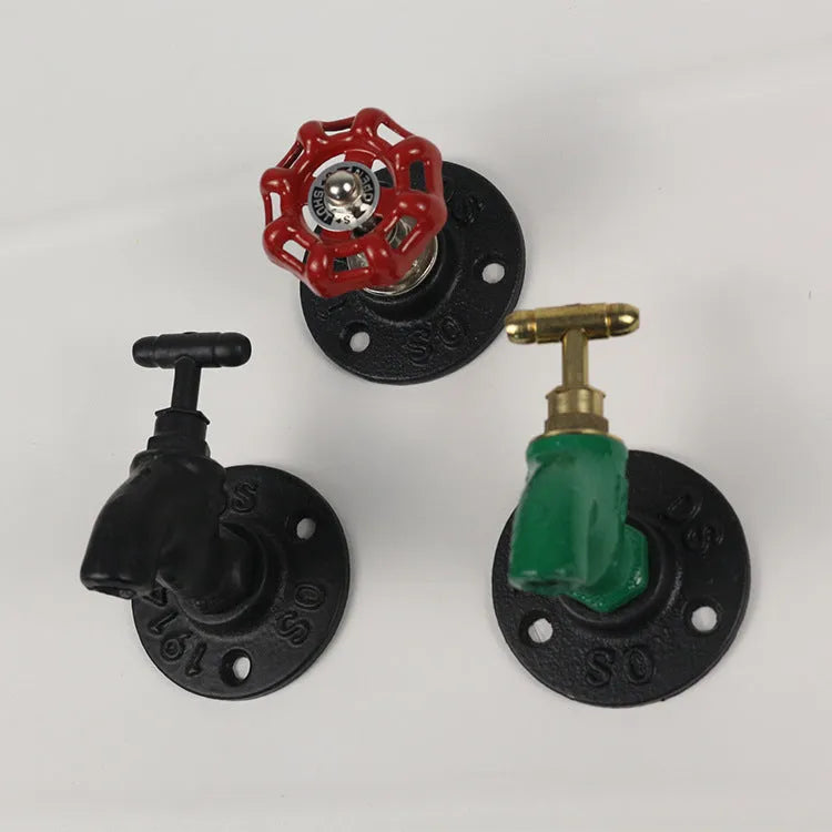 Water pipe style metal towel rack hook wall mounted in polished finish with three colour options