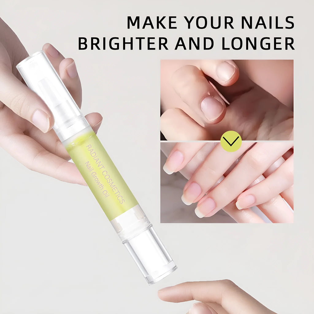 3ml nail growth treatment oil bottle for cuticle moisturising and wash-free application