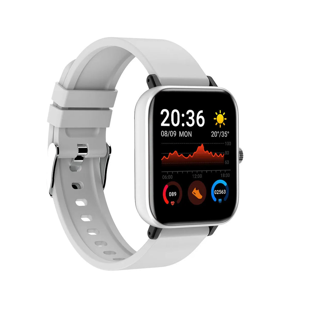 Y30 smartwatch display with Bluetooth call and music playback, available in four colours