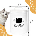Round black and white iron food storage tins with American style design